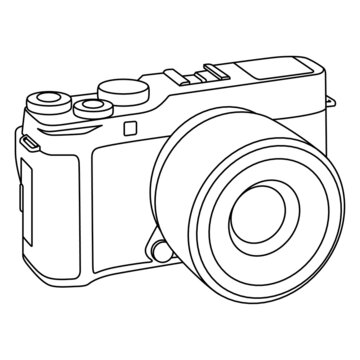 recommend clip art: camera out line art