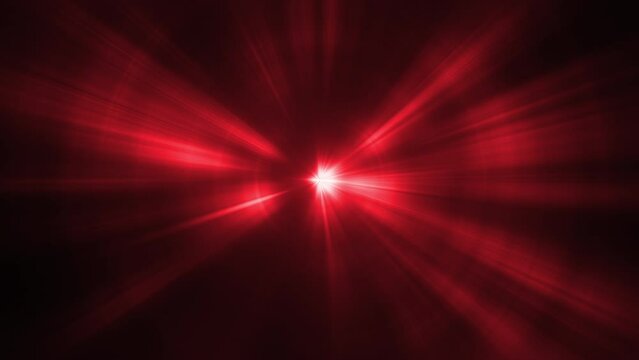 Animation of beautiful red  light radial background. Abstract motion background with shining lights red gradient beams. Live wallpaper background. 
