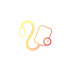 Medical mechanical tonometer icon vector