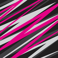 Abstract background with overlapping sharp and zigzag line pattern