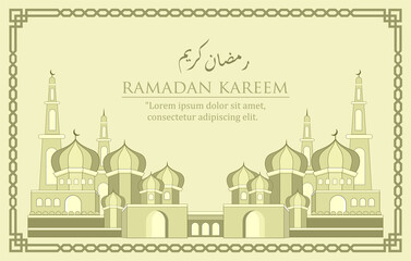 ramadan kareem vintage design poster