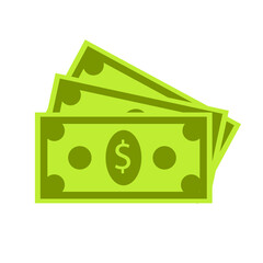 money  icon, bank or financial symbol, Flat Design Dollar money cash icon