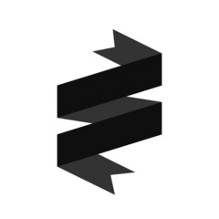 curved ribbon  for design and decoration assets