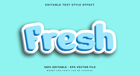 Editable Text Effect, fresh Text Style