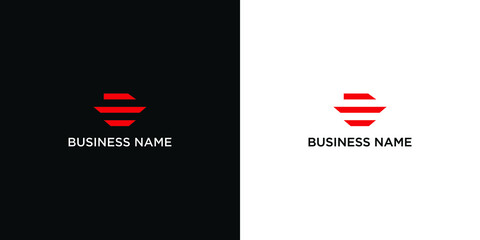 Abstract letter E logo design. Creative,Premium Minimal emblem design template. Graphic Alphabet Symbol for Corporate Business Identity.