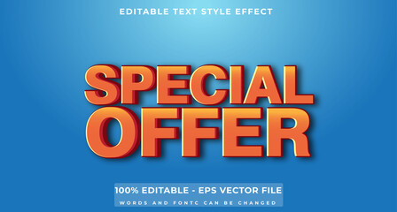 Obraz premium Editable Text Effect, special offer Text Style
