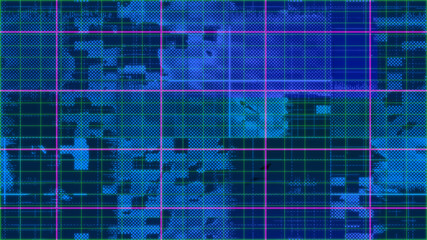 Abstract glitch art background image.