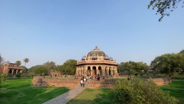 Isa Khan Tomb Enclosure, Humayun's Tomb Complex, New Delhi. India. Tomb of Isa Khan inside the complex of Humayun's Tomb. Location- New Delhi, Country-India
