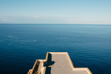 View of the Strait of Gibraltar from the Siren viewpoint in Ceuta