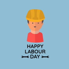 vector graphic of labour day good for national labour day celebration. flat design. flyer design.flat illustration.