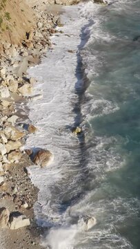 Aerial view of the ocean