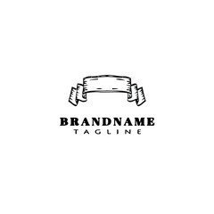 banner cartoon logo icon design template black isolated vector creative