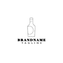 bottle logo icon cute template vector illustration