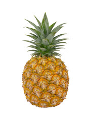 fresh pineapple on a white background. pineapple with clipping path.
