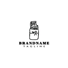 granola bar logo icon cartoon design template vector illustration