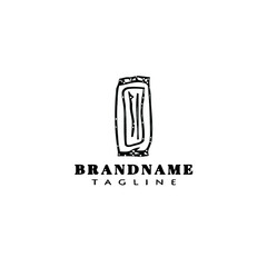 granola bar logo icon cartoon design template vector illustration