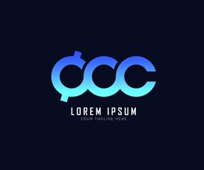 CCC letter mark logo design, Crypyo CCC design
