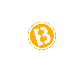 Coin in B Letter Logo Design