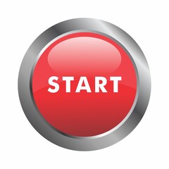 Start button power button vector image
