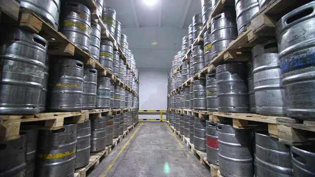 Warehouse keg at the brewery.