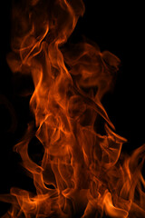 Blaze fire flame texture for banner background.