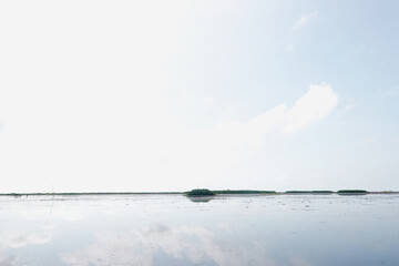 Scenery of a wet land at Talay Noi, Patthalung, Thailand