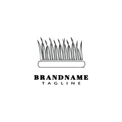 grass design logo template icon vector illustration