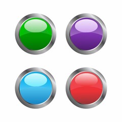 Web Button Vector Art, Icons, and Graphics Set