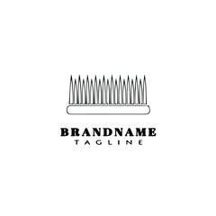 grass design logo template icon vector illustration