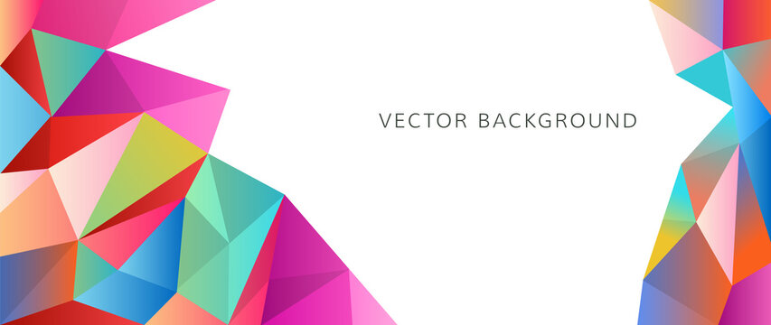 Abstract geometric shape with gradient green background. Minimal style template with colorful shape, geometry triangle. Modern design for brochure, presentation, banner, business, wallpaper.