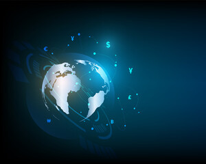 Currency exchange technology Blue