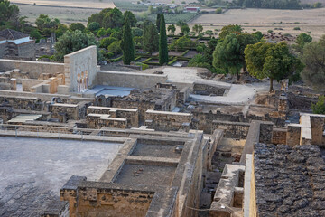 Overview of Medina Azahara, an archaeological site just outside Cordoba