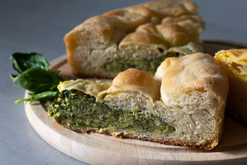 Spinach pie, traditional Serbian dish