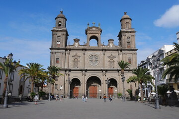 Kirche St. Ana in Las Palmas de Gran Canaria - obrazy, fototapety, plakaty