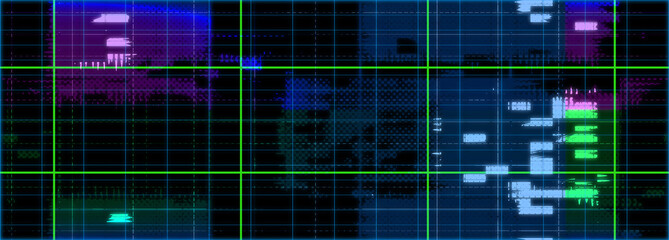 Obraz premium Abstract glitch art background image.
