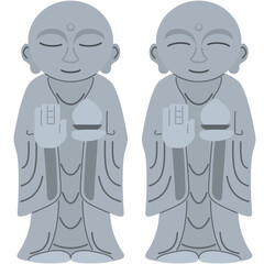 お地蔵様のイラスト