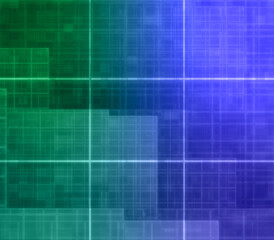 Abstract glitch art grid background image.