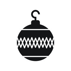 Bauble, decoration, garland icon design. vector illustration