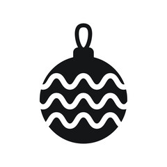 Bauble, decoration, garland icon design. vector illustration