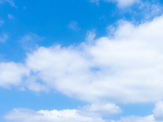 Beautiful sunset sky in summer