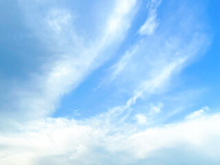 Beautiful sunset sky in summer