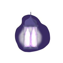 lantern on a white background