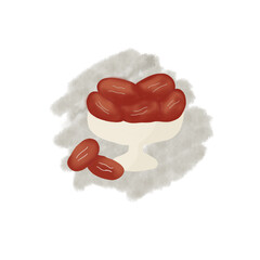 illustration of dates fruit