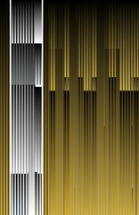 Obraz premium contemporary architecture in melting wax style vertical yellow and shades of grey