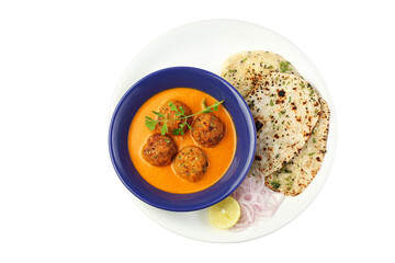 vegetable Malai Kofta Curry is an indian cuisine dish with potato cottage cheese fried balls in...