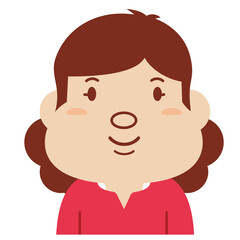 女性の表情：普通