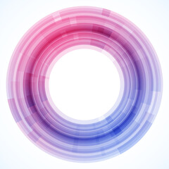 Geometric frame from circles, vector abstract background, wallpaper 