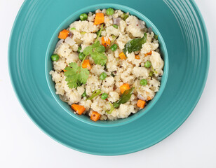 Upma made of Semolina a Indian breakfast