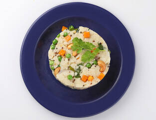 Upma made of Semolina a Indian breakfast