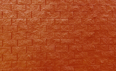 Red block wall